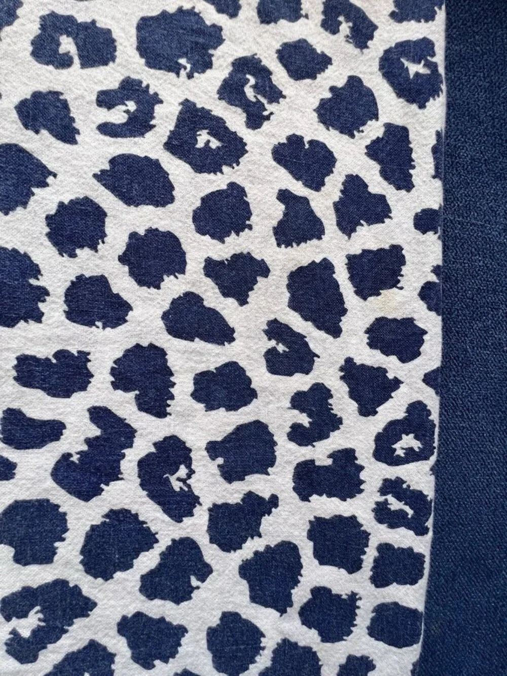 PR Ikea KVASTFIBBLA Pillowcases BLUE Wht Animal Print Leopard Cheetah STD Cotton